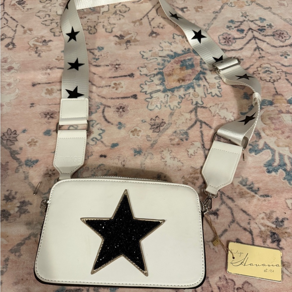 Vintage Havana Legend White Star Crossbody Bag